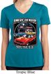 Ladies Shirt Chrysler American Made Moisture Wicking V-neck Tee