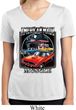 Ladies Shirt Chrysler American Made Moisture Wicking V-neck Tee