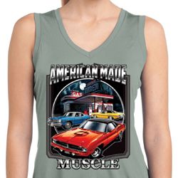 Ladies Shirt Chrysler American Made Sleeveless Moisture Wicking Tee Ladies Shirt Chrysler American Made Sleeveless Moisture Wicking Tee