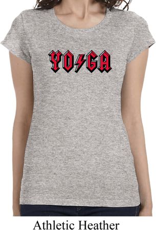 Clearance - Ladies Classic Rock Yoga Longer Length Yoga Tee Shirt