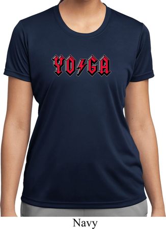 Ladies Shirt Classic Rock Yoga Moisture Wicking Tee T-Shirt