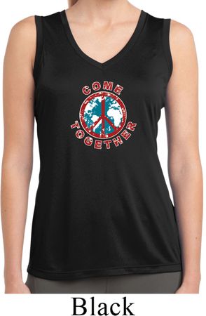 Ladies Shirt Come Together Sleeveless Moisture Wicking Tee