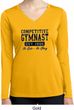 Ladies Shirt Competitive Gymnast Dry Wicking Long Sleeve Tee T-Shirt