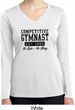 Ladies Shirt Competitive Gymnast Dry Wicking Long Sleeve Tee T-Shirt
