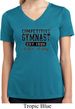 Ladies Shirt Competitive Gymnast Moisture Wicking V-neck Tee T-Shirt