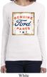 Ladies Shirt Distressed Genuine Ford Parts Long Sleeve Tee T-Shirt