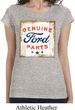 Ladies Shirt Distressed Genuine Ford Parts Longer Length Tee T-Shirt