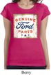 Ladies Shirt Distressed Genuine Ford Parts Longer Length Tee T-Shirt