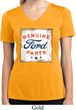 Ladies Shirt Distressed Genuine Ford Parts Moisture Wicking V-neck Tee