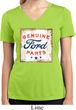 Ladies Shirt Distressed Genuine Ford Parts Moisture Wicking V-neck Tee