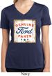 Ladies Shirt Distressed Genuine Ford Parts Moisture Wicking V-neck Tee