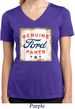 Ladies Shirt Distressed Genuine Ford Parts Moisture Wicking V-neck Tee
