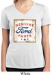 Ladies Shirt Distressed Genuine Ford Parts Moisture Wicking V-neck Tee