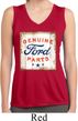 Ladies Shirt Distressed Genuine Ford Sleeveless Moisture Wicking Tee
