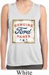 Ladies Shirt Distressed Genuine Ford Sleeveless Moisture Wicking Tee