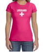Ladies Shirt Distressed Lifeguard Crewneck Tee T-Shirt