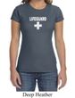 Ladies Shirt Distressed Lifeguard Crewneck Tee T-Shirt