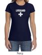 Ladies Shirt Distressed Lifeguard Crewneck Tee T-Shirt