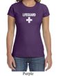 Ladies Shirt Distressed Lifeguard Crewneck Tee T-Shirt
