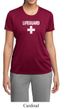 Ladies Shirt Distressed Lifeguard Moisture Wicking Tee T-Shirt
