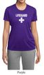 Ladies Shirt Distressed Lifeguard Moisture Wicking Tee T-Shirt