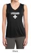 Ladies Shirt Distressed Lifeguard Sleeveless Moisture Wicking Tee