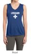 Ladies Shirt Distressed Lifeguard Sleeveless Moisture Wicking Tee