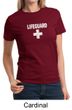 Ladies Shirt Distressed Lifeguard Tee T-Shirt