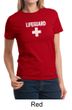 Ladies Shirt Distressed Lifeguard Tee T-Shirt