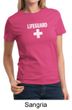 Ladies Shirt Distressed Lifeguard Tee T-Shirt