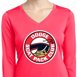 Ladies Shirt Dodge Scat Pack Club Dry Wicking Long Sleeve Tee T-Shirt Ladies Shirt Dodge Scat Pack Club Dry Wicking Long Sleeve Tee T-Shirt