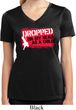 Ladies Shirt Dropped On My Head Moisture Wicking V-neck Tee T-Shirt