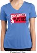 Ladies Shirt Dropped On My Head Moisture Wicking V-neck Tee T-Shirt