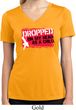 Ladies Shirt Dropped On My Head Moisture Wicking V-neck Tee T-Shirt