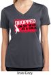Ladies Shirt Dropped On My Head Moisture Wicking V-neck Tee T-Shirt
