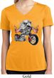 Ladies Shirt Eagle Biker Moisture Wicking V-neck Tee