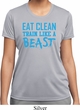 Ladies Shirt Eat Clean Train Like a Beast Moisture Wicking Tee T-Shirt