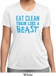 Ladies Shirt Eat Clean Train Like a Beast Moisture Wicking Tee T-Shirt