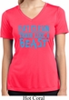 Ladies Shirt Eat Clean Train Like a Beast Moisture Wicking V-neck Tee
