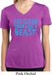 Ladies Shirt Eat Clean Train Like a Beast Moisture Wicking V-neck Tee