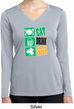 Ladies Shirt Eat Drink Be Irish Dry Wicking Long Sleeve Tee T-Shirt