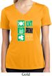 Ladies Shirt Eat Drink Be Irish Moisture Wicking V-neck Tee