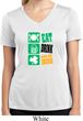 Ladies Shirt Eat Drink Be Irish Moisture Wicking V-neck Tee
