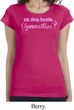Ladies Shirt Eat Sleep Breathe Gymnastics Longer Length Tee T-Shirt