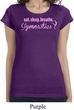Ladies Shirt Eat Sleep Breathe Gymnastics Longer Length Tee T-Shirt
