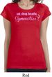 Ladies Shirt Eat Sleep Breathe Gymnastics Longer Length Tee T-Shirt