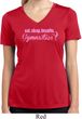 Ladies Shirt Eat Sleep Breathe Gymnastics Moisture Wicking V-neck Tee