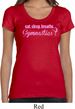 Ladies Shirt Eat Sleep Breathe Gymnastics Scoop Neck Tee T-Shirt