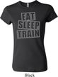 Ladies Shirt Eat Sleep Train Crewneck Tee T-Shirt