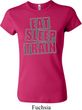 Ladies Shirt Eat Sleep Train Crewneck Tee T-Shirt